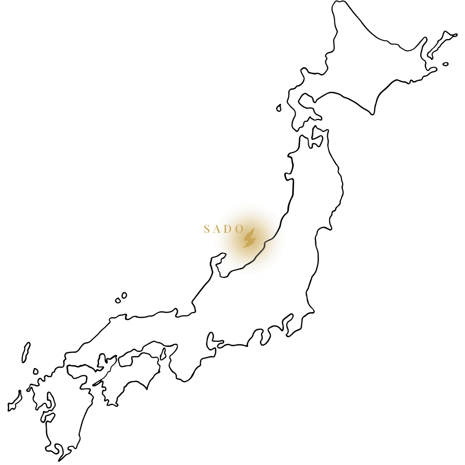 日本地図 — 佐渡島